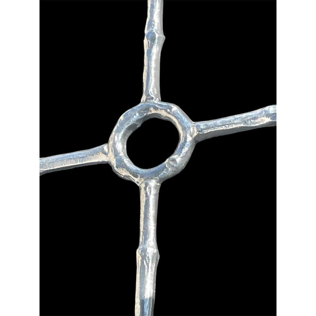 1980s Maison Bacques Style Chinoiserie Faux Bamboo Side Table For Sale In Philadelphia - Image 6 of 8