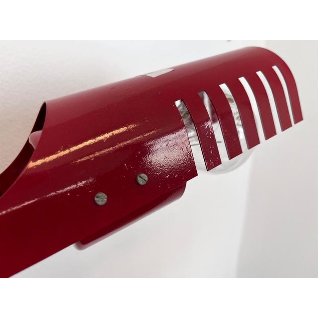 Red Wall Lamp from Instala Decin, 1980s For Sale - Image 8 of 9