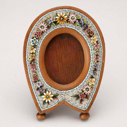 Antique Photo Frame with Micromosaic For Sale - Image 4 of 8