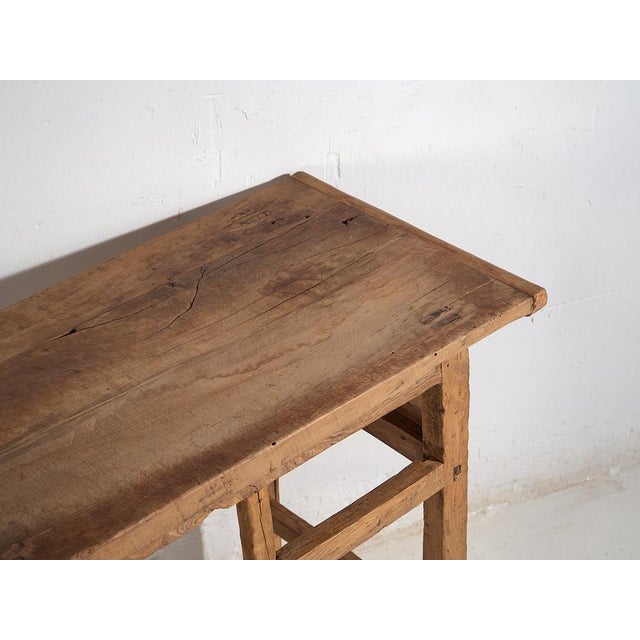 Wood Antique Wooden Console Table For Sale - Image 7 of 9