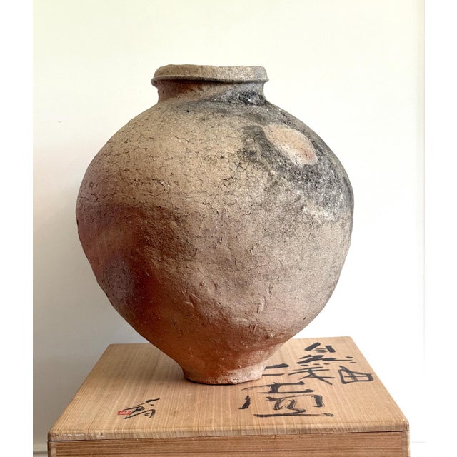Large Japanese Contemporary Shigaraki Tsubo with Tomobako by Shiro Tsujimura For Sale - Image 15 of 18