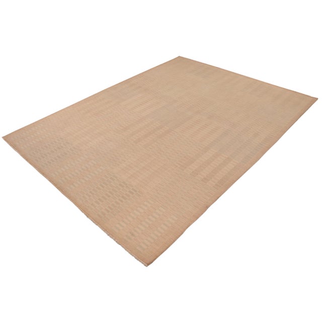 Shabby Chic Shabby Chic Gabbeh Brown/Tan Wool Rug - 10'3'' X 13'11' For Sale - Image 3 of 10