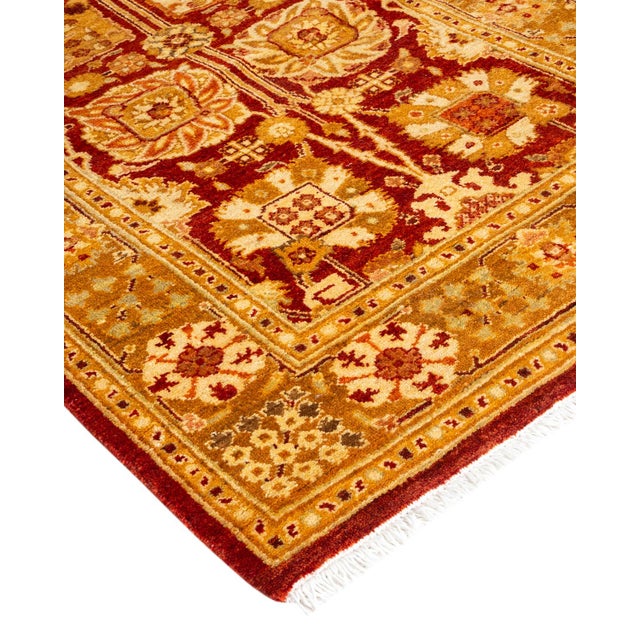 Persian rug-making at its finest inspired the rich colors, elaborate geometric motifs, and botanical detailing of the...