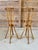Tan Vintage Pair of Faux Bamboo and Woven Rattan Plant Stands For Sale - Image 8 of 12