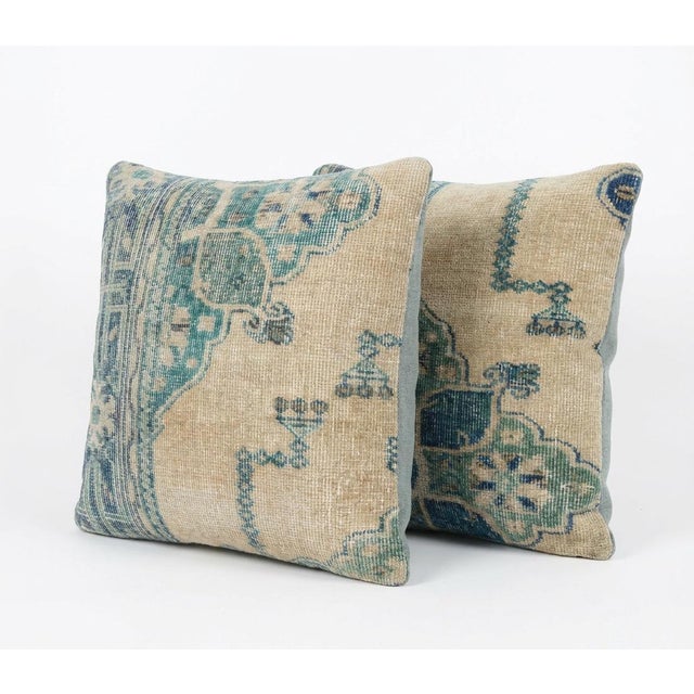 This beautiful 20'' x 20'' pillow cover set was made from authentic Turkish rug pieces. Bright colors of wool adorn the...