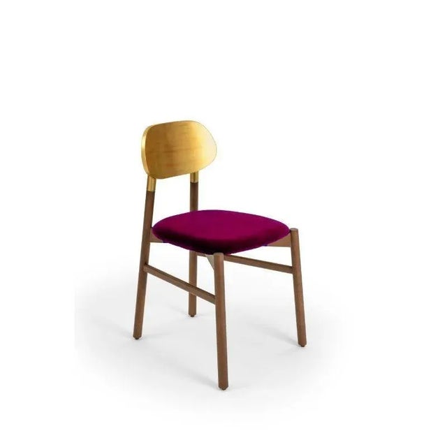 Bokken upholstered chair, canaletto & gold, porpora by colé italia with bellavista/piccini dimensions: h 81.7 d 49 w 53.5...