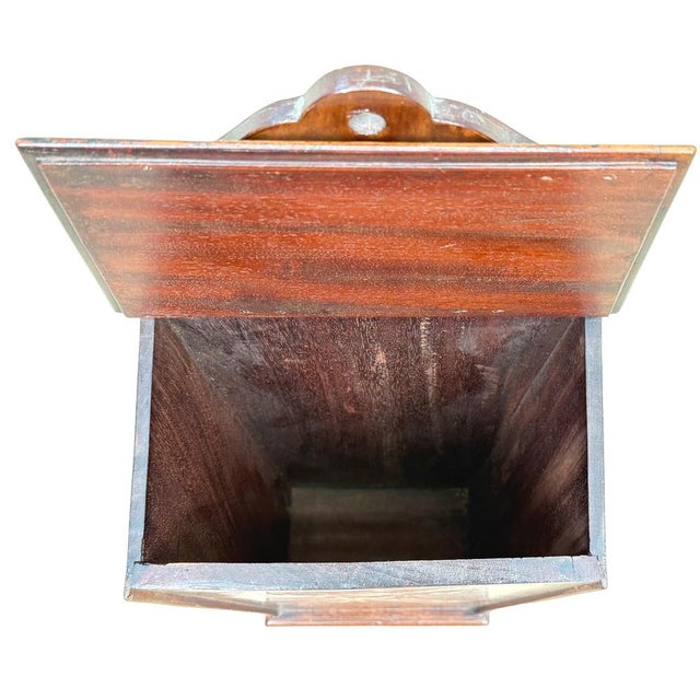 Early 19th Century Georgian Mahogany Wall Cutlery or Candle Box, 1800s For Sale - Image 5 of 10