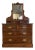 Early 20th Century Mahogany Dressing Chest With Mirror For Sale