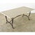 Light Gray French Vintage Iron Base Dining Table & Painted Wood Top For Sale - Image 8 of 12