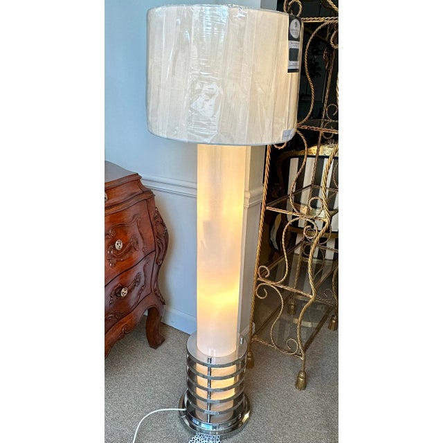 Reggiani Italy Murano Glass Floor Lamp 1970's For Sale In Miami - Image 6 of 6
