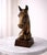 1970s Antique Brass Finish Metal Horse Bust Sculpture For Sale - Image 5 of 9