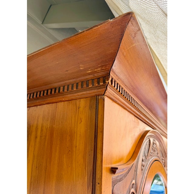 Edwardian English Mirrored Armoire Cabinet, Attributed to Harris Lebus, C. 1904 For Sale - Image 15 of 18