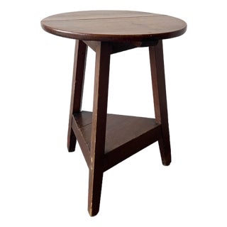 Antique Welsh Late 19th Century Scumble Painted Cricket Table For Sale