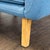 Knoll Rockwell Unscripted Modern Blue Sectional Sofa With Wood Legs For Sale In San Francisco - Image 6 of 8
