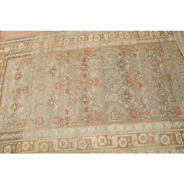 Folk Art Antique Zabihi Collection Persian Bidjar Accent Small Rug For Sale - Image 3 of 8