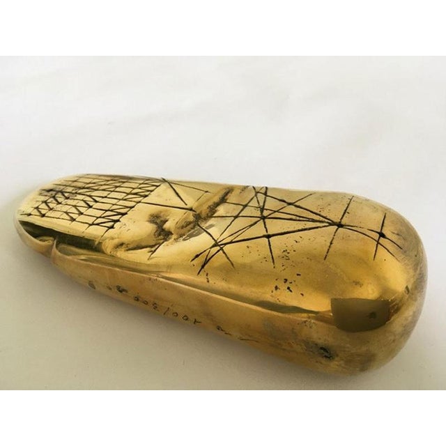 Bronze Abstract Tracce Sculpture by Walter Valentini, 1980 For Sale - Image 6 of 16