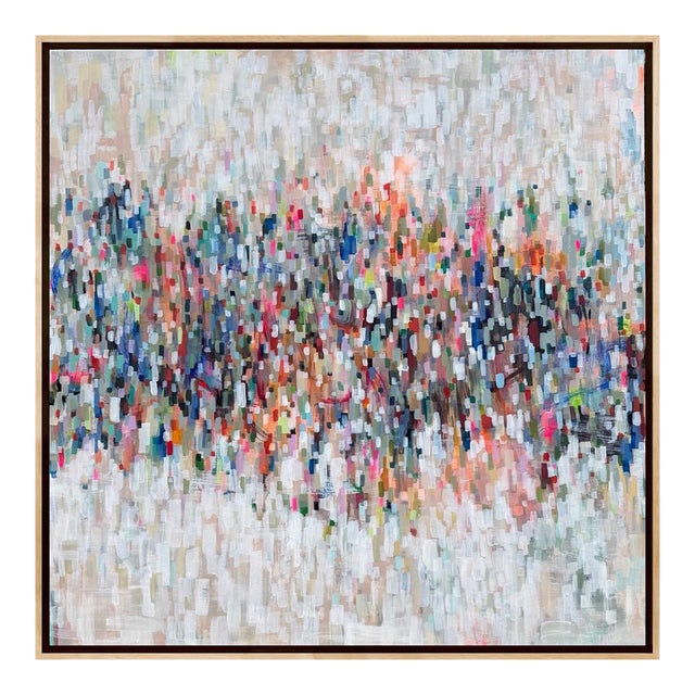 Framed Original Abstract Painting Titled Hot Spot For Sale