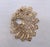 Monet Vintage 1966 Signed Monet Goldtone Filigree Brooch For Sale - Image 4 of 7