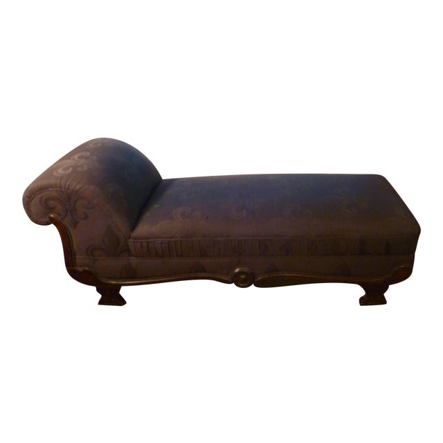 Late 19th Century Victorian Upholstered Chaise Longue Or Fainting