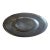 Antique 18th C. European Pewter Charger With Zig-Zag Wiggle Work Initials - Pewter For Sale