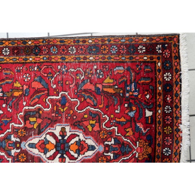 1920s, Handmade Antique Persian Karajeh Runner 3.1' X 12.1' For Sale - Image 9 of 10