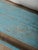 Mid 20th Century Vintage Blue Painted Rustic Farmhouse Wooden Bench For Sale - Image 5 of 5