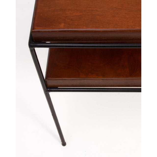 Paul McCobb Planner Group Iron Leg Tiered Side End Table Mid Century 1950s For Sale - Image 9 of 13