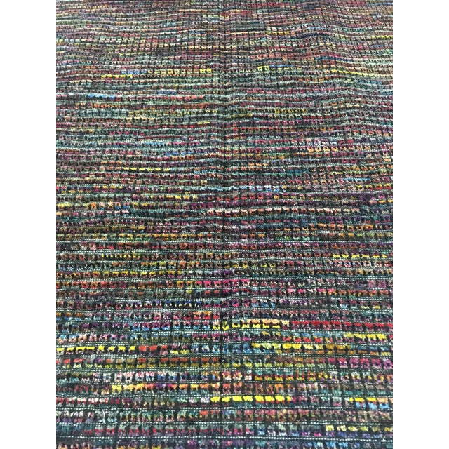 Modern Handmade Modern Wool Runner. 03'01" X 10'02" For Sale - Image 3 of 5