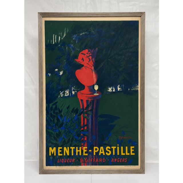 1900 - 1909 Leonetto Cappiello Menthe-Pastille Large Lithographic Poster, France, Circa 1905 For Sale - Image 5 of 18