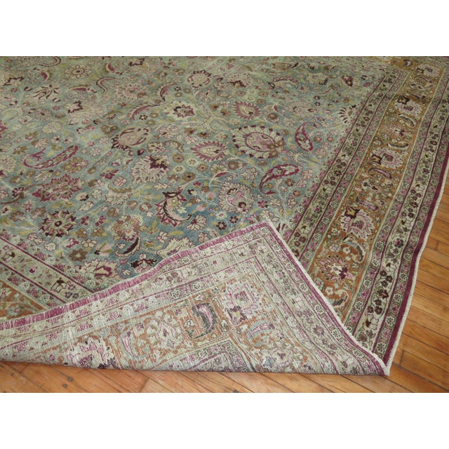 Antique Persian Meshed Rug - 9'9" x 12'9" For Sale - Image 4 of 6