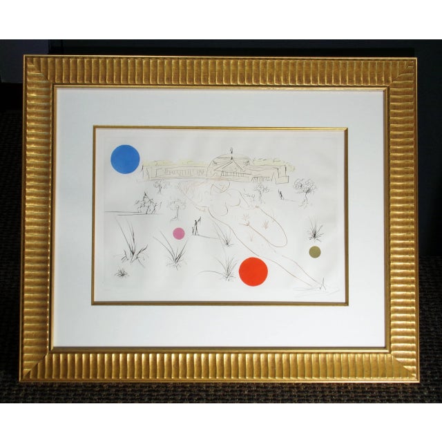 Paper 1980s Salvador Dali "Museum of Science and Industry" Hand Signed Etching For Sale - Image 7 of 8
