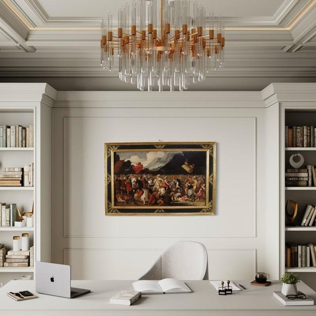 Flemish Artist, Battle Between Knights and Amazons, 1610, Oil on Panel, Framed For Sale - Image 6 of 16