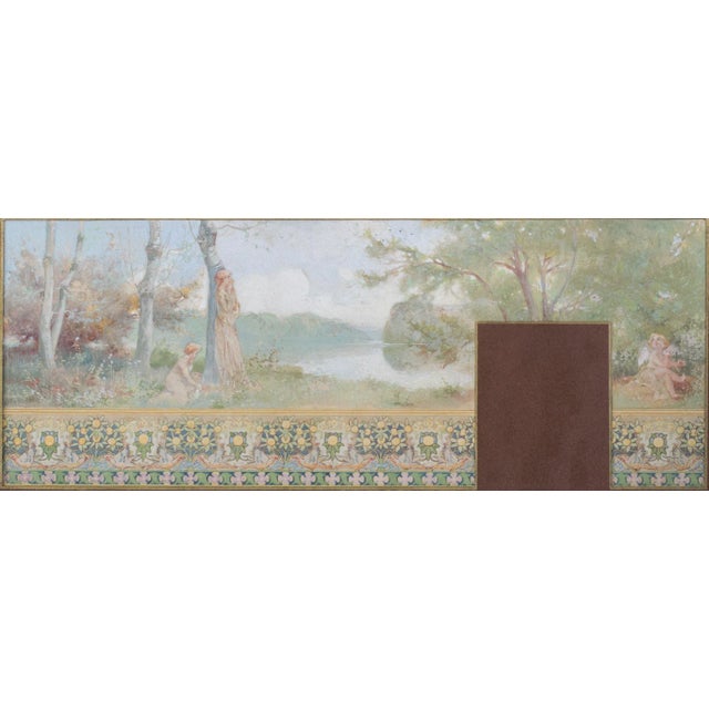 Nabis-Style Watercolour Study for Wall Frieze For Sale - Image 6 of 6