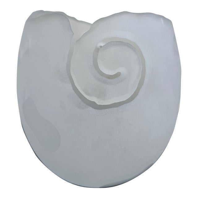 Rosenthal Germany Studio Line Frosted Glass Yarn Bowl For Sale