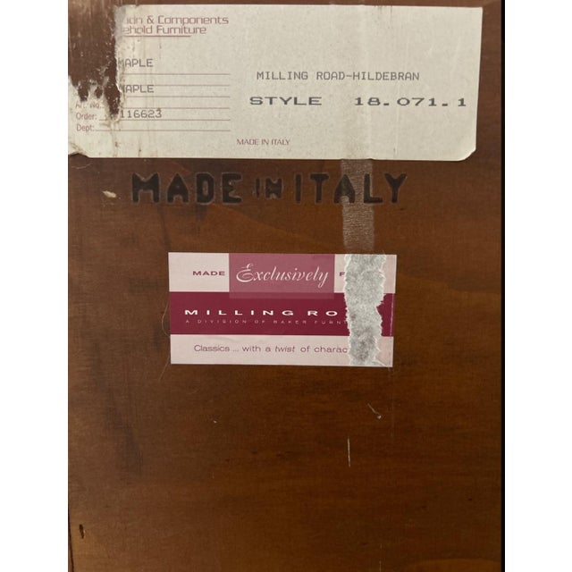 Baker Furniture Company Vintage Milling Road Armoire by Baker Furniture – Made in Italy For Sale - Image 4 of 4
