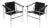 Vintage Black Leather Armchairs by Le Corbusier for Cassina, 1960s, Set of 2 For Sale
