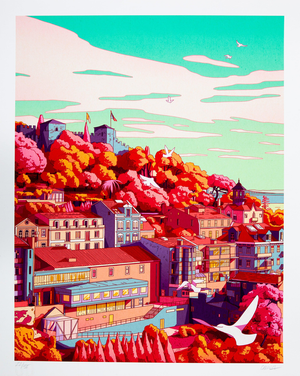 Camila Noguiera, Vue de Lisbonne, Giclée Print