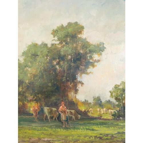 Mario Gheduzzi, Landscape, Oil on Panel, Framed For Sale - Image 13 of 18