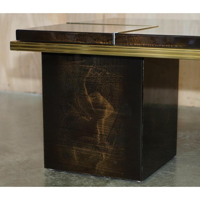 Gold Mid-Century Modern Lacquered Coffee Table For Sale - Image 8 of 17