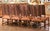 Set of 10 Louis XIII Style Walnut and Leather Dining Room Chairs For Sale - Image 12 of 13