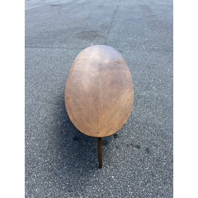 1970s Mid-Century Danish Modern Moreddi Walnut Surfboard Coffee Table For Sale - Image 5 of 7