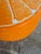 Italian Vintage Italian Glazed Terra Cotta Orange Garden Seat or Stand For Sale - Image 3 of 5