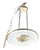 1980s Art Deco Revival Hollywood Regency Style Saucer Halogen Chandelier For Sale