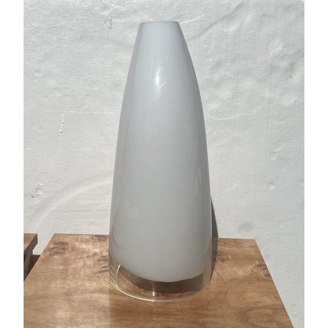 Italian Italian Murano Style Glass Blown Table Lamp - Signed For Sale - Image 3 of 11