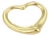Tiffany & Co. Peretti 18k Yellow Gold Medium Open Heart Pendant For Sale