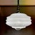 Mid-Century Modern Mid-Century Modern White Glass Pull Down Dining Room Pendant Lamp, 1970s For Sale - Image 3 of 12