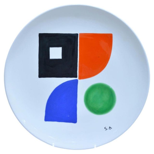 1960s Ceramic Dish by Sonia Delaunay, 1968 For Sale - Image 5 of 5