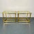 Pair Hollywood Regency Mastercraft Brass, Glass End / Side Tables, Mid-Century Brass, Glass U.S.A., c. 1960s 22h x 28w 22d