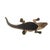 Antiqued Gold Crocodile Sculpture For Sale - Image 9 of 11