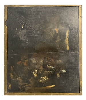 Flemish School Artist, Adoration of the Child Jesus, 17th Century, Oil on Panel